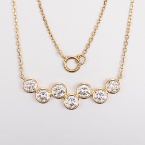 Collar con Colgante de Oro Amarillo Sólido de 14K, Joyería Fina para Mujer, Ideal para Compromiso, Boda, Aniversario, Fiesta, Brillante - Product Image 5