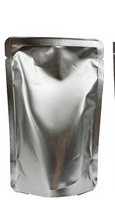Sachet de café mini refermable de 20g avec impression en gravure, en matériau CPE recyclable, noir, avec fermeture à lien métallique, capacité 100g
