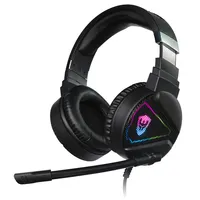 Sate (GH-530)2021 fone de ouvido gamer com luz led, headset para computador com microfone estéreo 3.5 rgb