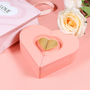 Caja de Regalo para Collar de Perlas con Forma de Corazón, Personalizable con Logotipo - Product Image 5