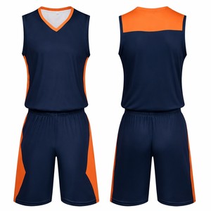 Maillot de basket sans manches personnalisé en usine, bicolore, avec nom et numéro pour équipe/club, OEM - Product Image 5