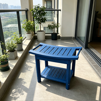 Chaise de jardin moderne, durable, imperméable, portable, en plastique et acier, mobilier d'extérieur pour villa