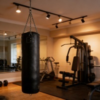 Sac de frappe en cuir véritable robuste pour le kickboxing avec fermeture éclair pour le modèle Escritorio ORIFLOW U3
