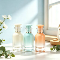 Flacon de parfum cylindrique en verre teinté inspiré des macarons, flacon d'échantillon cosmétique, élégant et portable, 30 ml