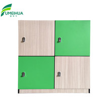 Casier d'étudiant compact en stratifié HPL assemblé, avec serrure électronique et à clé, étanche, ignifuge et durable pour les couloirs scolaires