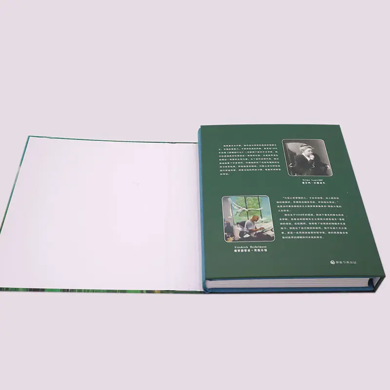 शीर्ष गुणवत्ता लक्जरी कपड़ा हार्ड कवर अंग्रेजी कहानी की किताब के साथ आस्तीन मुद्रण