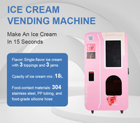 Distributeur automatique de crème glacée en libre-service 24h/24 pour parc d'attractions, aéroport, centre commercial