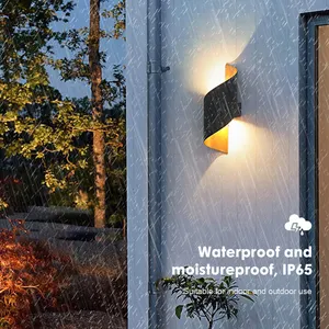 Открытый водонепроницаемый настенный светильник в скандинавском стиле, современный простой проход, терраса, балкон, коридор, двор, свет