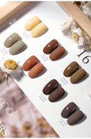 OXXI – Kit de vernis à ongles gel UV 16 couleurs, marron café, thé au lait, gel soak-off pour manucure en salon