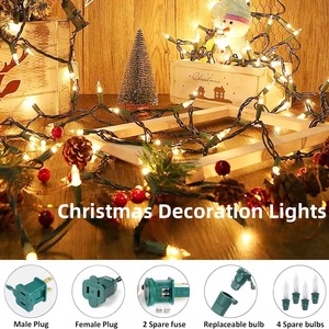 25/50ft 50ft Giáng Sinh <span class=keywords><strong>Mini</strong></span> Cổ Tích Chuỗi Đèn Rõ Ràng Màu Xanh Lá Cây Dây Không Thấm Nước Trong Nhà Ngoài Trời Xmas Tree Đảng Trang Trí Kỳ Nghỉ - Product Image 5