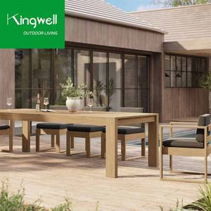 Nouvelle conception <span class=keywords><strong>de</strong></span> meubles <span class=keywords><strong>de</strong></span> piscine en teck, imperméables, modernes, <span class=keywords><strong>table</strong></span> et chaises <span class=keywords><strong>de</strong></span> salon <span class=keywords><strong>d</strong></span>'extérieur pour la cour et l'hôtel - Product Image 2