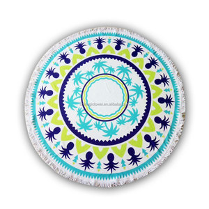 Mô Hình Tùy Chỉnh Thăng Hoa In Sợi Nhỏ 100% <span class=keywords><strong>Polyester</strong></span> Khô Nhanh Terry Vòng Tua Bãi Biển Khăn - Product Image 3