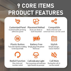 Wholesale China Hotel Room <strong>Phone</strong> Cable Telephones OEM Custom <strong>Cheap</strong> Price <strong>Landline</strong> <strong>Phone</strong> FICAN3026 - Product Image 6