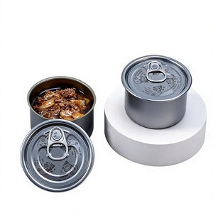 Two Piece Deep Drawing Tinplate Can for Food Packaging Airtight Metal Container Easy Open Lid Lacquered Finish Customizable Logo - Product Image 1