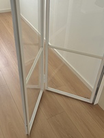 Portes en verre ultra-minces à cadre en acier, résistantes aux ouragans et étanches, avec surface finie, pour cloisons de bureau, usage extérieur et extérieur