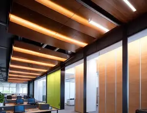 Material de construcción ignífugo de <span class=keywords><strong>madera</strong></span> imitada, decoración de pared 3D, paneles de revestimiento de <span class=keywords><strong>aluminio</strong></span> - Product Image 1