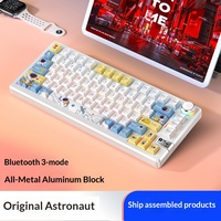 Teclado Mecánico YINDIAO Y75Pro de 81 Teclas, 75%, Aluminio CNC, Tri-Modo, Gasket, Intercambiable en Caliente, RGB, para Juegos y Oficina