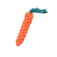 Wortel Vorm Pluche Touw Rubber Kauwen Hond Huisdier Speelgoed Interactieve Hond Kauwen Speelgoed Voor Puppy Honden