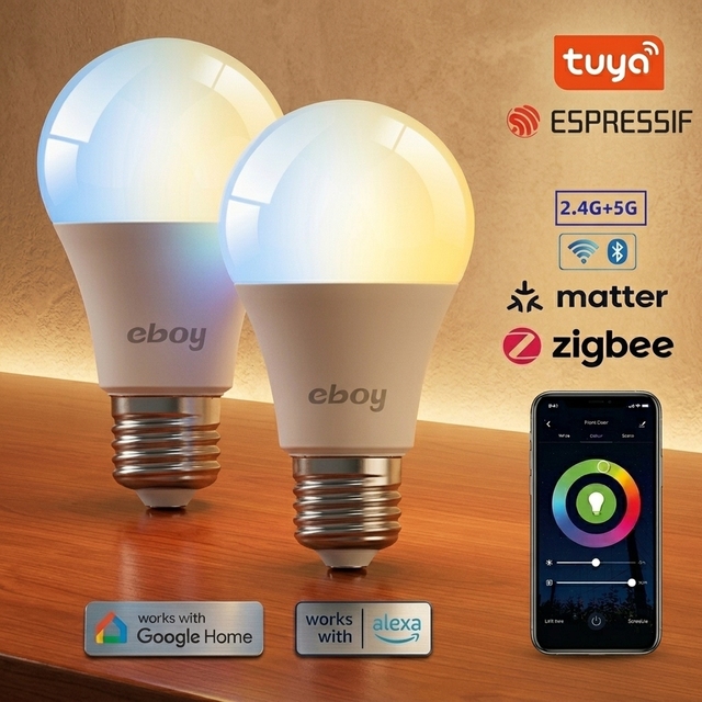 RGB LED Smart Bulb Remote Controlled Dimmable Indoor Ambient Decorative Home Lighting Google Assistant Compatible WiFi RGBW