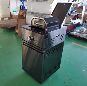 Barbecue en acier inoxydable, grill à infrarouges latéraux pour <span class=keywords><strong>cuisine</strong></span> extérieure, de couleur noire, avec boîte à pizza, 10 pièces - Product Image 6