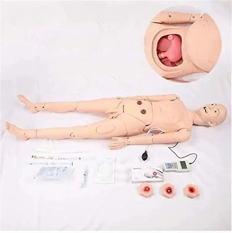 Enfermagem do cuidado paciente Simulador do treinamento do CPR do manequim Habilidades enfermagem Modelo humano simulador do treinamento médico Modelos médicos