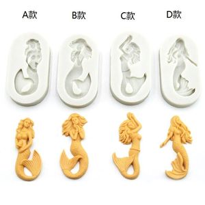 <span class=keywords><strong>Molde</strong></span> de silicona con dibujos de sirena <span class=keywords><strong>para</strong></span> decoración de tartas, <span class=keywords><strong>molde</strong></span> de silicona con dibujos de chocolate y azúcar <span class=keywords><strong>para</strong></span> manualidades - Product Image 2