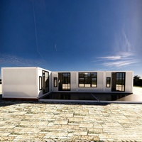Maison mobile préfabriquée LYN à double couche, intégrée, simple, temporaire, à assemblage rapide, moderne, pour usage extérieur et résidentiel