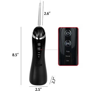 เครื่องฉีดน้ำทำความสะอาดช่องปากแบบพกพา ชาร์จซ้ำได้ กันน้ำ ขนาด 200 มล. 3 โหมด 4 หัวฉีด ความถี่สูง สำหรับทำความสะอาดฟัน - Product Image 6