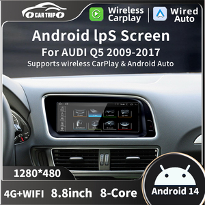 Stéréo multimédia Android sans fil 8,8 pouces pour Audi Q5 <span class=keywords><strong>2008</strong></span>-2017 avec CarPlay, écran tactile IPS, WIFI, 4G, BT, GPS et récepteur Navi – Vente en gros - Product Image 6