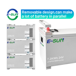 Pack de batteries au lithium E-Sun 24V 280Ah 7.2KWh LiFePO4 pour stockage d'énergie solaire - Product Image 3