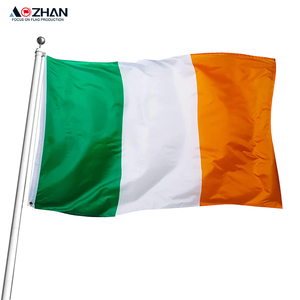 3x5 chân Ireland cờ Irish cờ quốc gia màu xanh lá cây màu trắng cam polyester với Brass grommets - Product Image 6