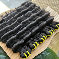 Paquetes de Cabello Humano Natural Virgen Vietnamita al por Mayor 12A Ondulado Profundo, Extensiones de Cabello Humano Natural Ondulado Profundo