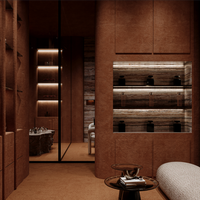 Meubles de présentation pour parfums, vitrine pour produits de soin de la peau, présentoirs cosmétiques, décoration de magasin commercial, design d'intérieur