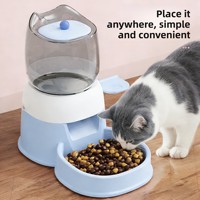 Distributeur de nourriture pour animaux de compagnie à pédale manuelle grande capacité, empêche les croquettes de s'agglutiner pour chats et chiens