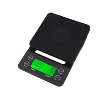 Balance à café 3kg/5kg/Précision 0,1g avec minuteur pour expresso, idéale pour la cuisine et les aliments