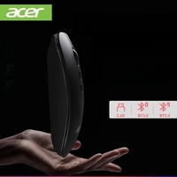 Mouse Gaming Ergonomis Tahan Air Mini 3D Cair Nirkabel 2.4G Kustom Personal OMR050 Antarmuka USB untuk PC/Laptop