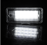 Pour Audi A5 LED plaque d'immatriculation lumière sans erreur lumière blanche 12V tension Compatible avec pour Audi A3 8P A4 S4 B6 B7 A6 8E0807430A