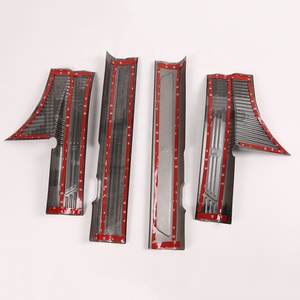 WZXD Prix d'usine Nouvelle arrivée Accessoires intérieurs Plaque de seuil de porte en carbone pour Tucson-L 2021 - Product Image 4