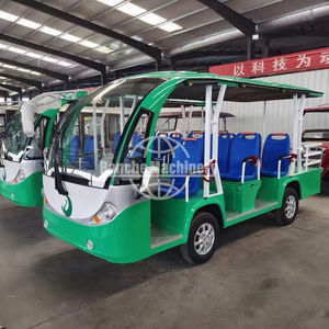 Autocar électrique de tourisme certifié CE pour 14 passagers, nouvelle voiture touristique automatique avec portes pour les zones panoramiques - Product Image 1