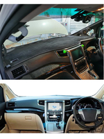 Penutup dasbor mobil otomatis bantalan tikar karpet untuk toyota alphard vellfire 2008 2009 2010 2011 2012 2013 2014 pelindung matahari