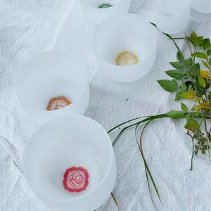 Set di Ciotole Sonore in Cristallo per Guarigione Sonora, 7 Chakra, Buddha, Fatte a Mano, 432Hz, Set di Ciotole Sonore per Meditazione e Yoga - Product Image 2