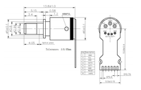 Module récepteur optique ROSA 50G 40KM 50G 1310nm avec APD TIA et connecteur LC pour réseaux à fibres optiques haute vitesse