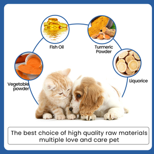 Friandises à mâcher douces pour le soutien des reins des chiens et des chats, extrait de curcuma, <span class=keywords><strong>acide</strong></span> bilique, extrait de racine de pissenlit - Favorise le métabolisme des graisses et la santé - Product Image 4