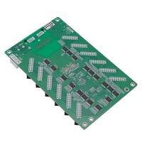 Cassette de réception DH7512-S avec 12 ports HUB75E HBU75E Carte de contrôle vidéo de panneau d'affichage électronique à affichage LED couleur