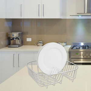 Kitchen Organizer Simple Wire Dish Dryer Drain Holder Cabinet Steel Chrome Wire Bowl Dish <strong>Drainer</strong> and Organizer - Product Image 3