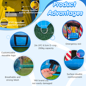 Casa de Brinco Comercial de Alta Calidad con Tobogán, Inflable, con Obstáculos, en Venta - Product Image 4