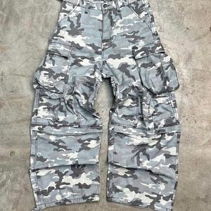 100% Cotton Custom <b>Men's</b> Cargo <b>Pants</b> Eco-Friendly Breathable Quick Dry Mid Elastic Digital Printing Colored Straight Tree <b>Camo</b> - Product Image 3