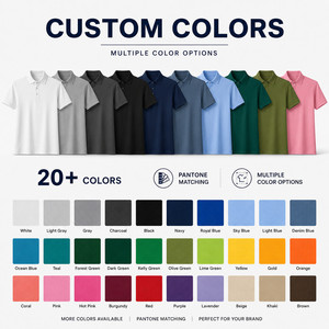 Polo de Piqué de Algodón Sorona para Hombre, 225G, con Logotipo Personalizado, Transpirable, Informal de Negocios, para Golf, Uniformes de Equipo, Venta al Por Mayor, Tallas S-4XL, Color Ébano - Product Image 3