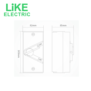مفتاح فصل دوار مقاوم للماء UKF-4P 63A من LiKE Electric - Product Image 2