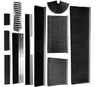 Brosses de nettoyage industrielles haute durabilité résistantes à l'abrasion, brosses à balayage de porte en nylon et fil d'acier personnalisables, OEM